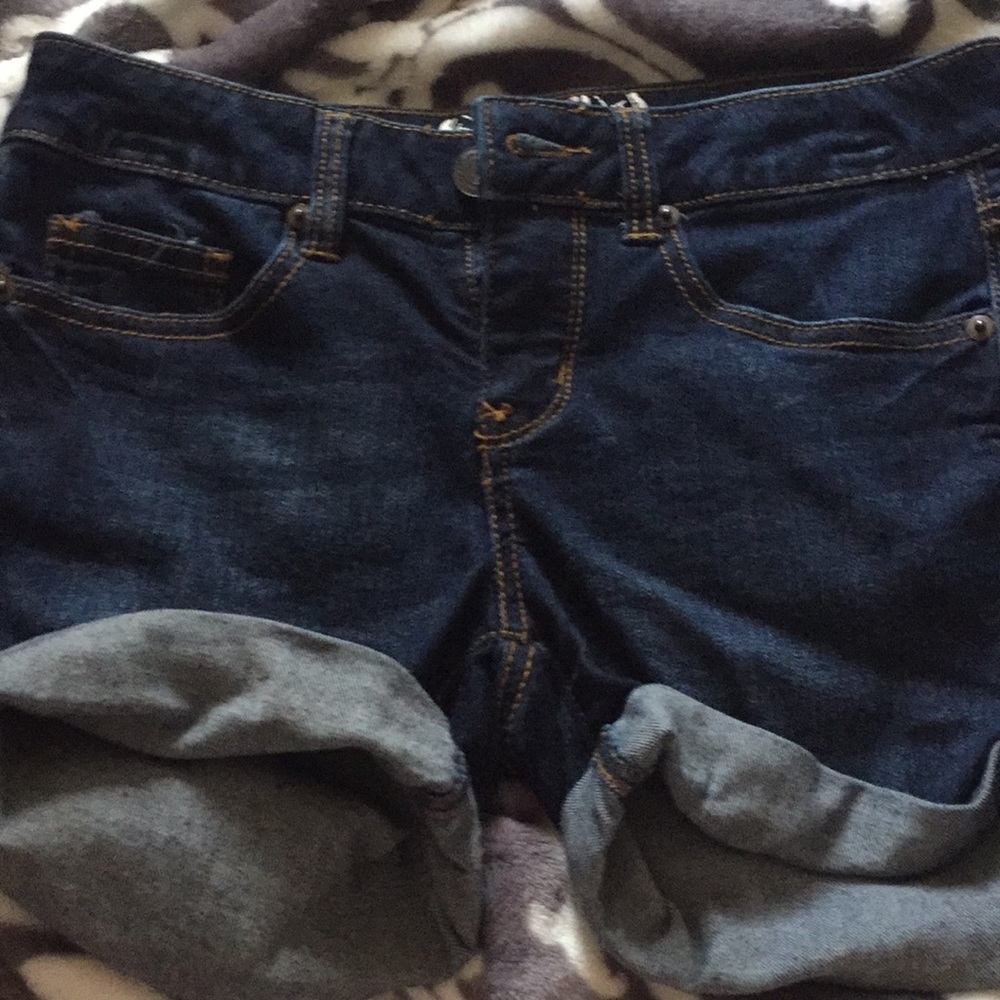 So Midi jean shorts